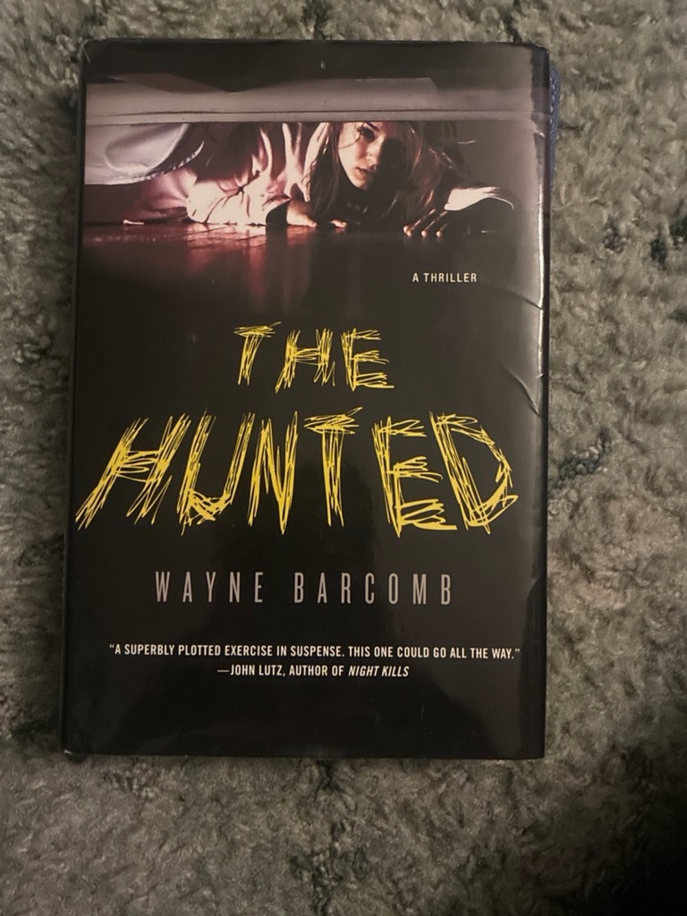 'The Hunted' Black and Yellow Thriller Art Print